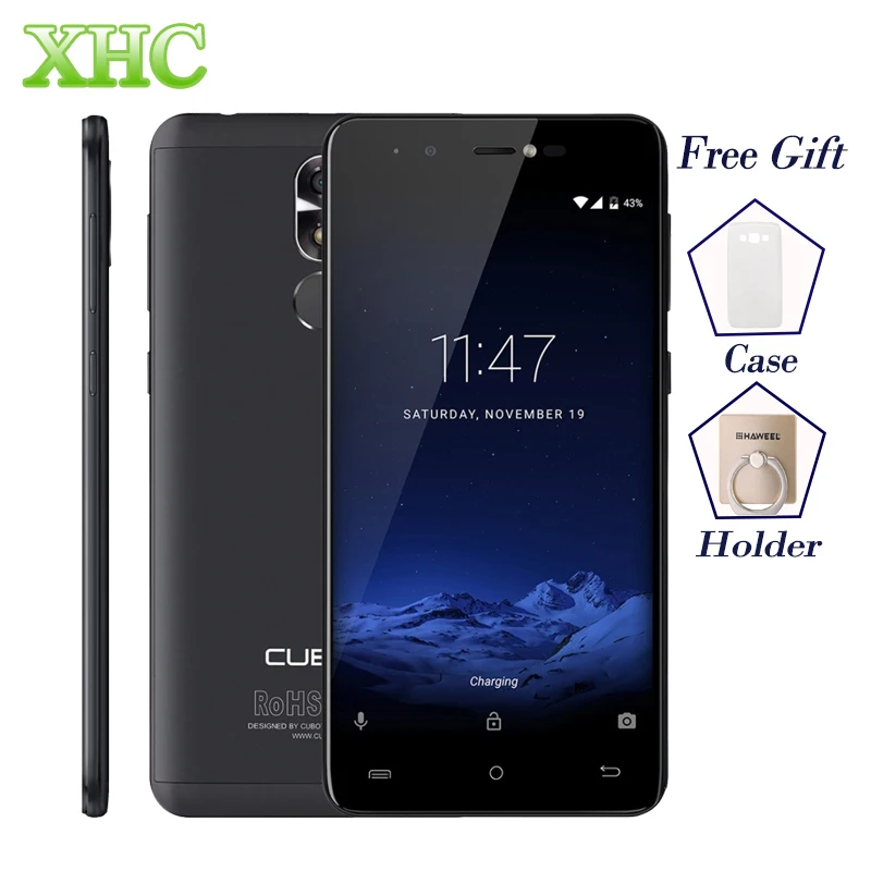 Original CUBOT R9 2GB 16GB Mobile Phone Fingerprint ID 5 0 Android 7 0 MTK6580 Quad