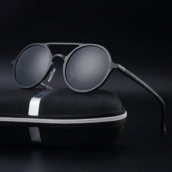 

EYEVO Fashion Driving Sun Glasses For Men Polarized Round Sunglasses UV400 Protection Brand Design Eyewear High Quality