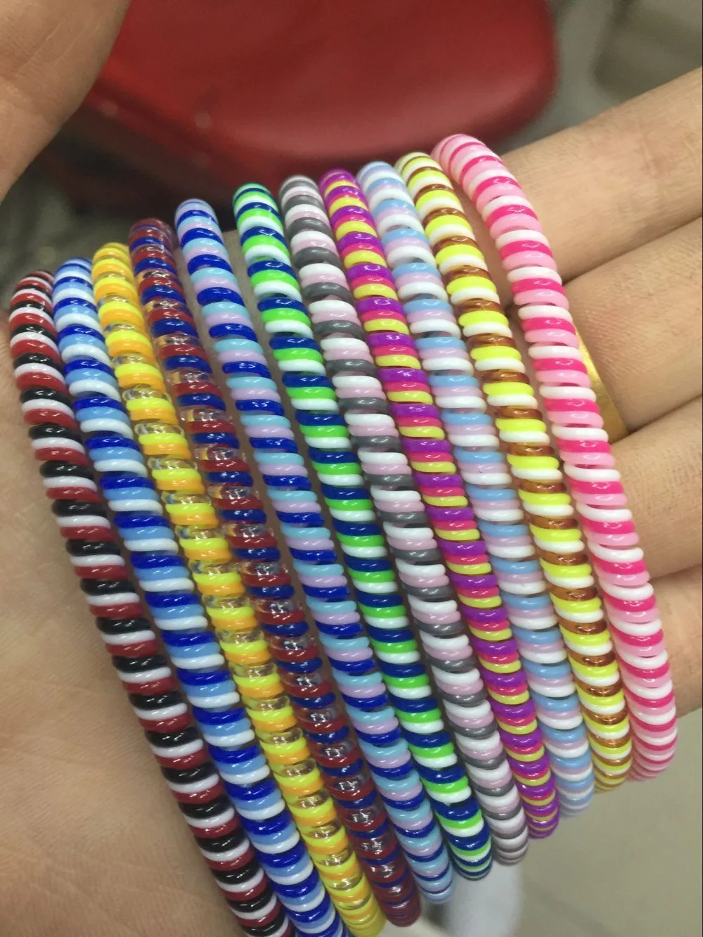 

500PCS/lot Colors Data Cable Protective Sleeve Spring twine For Iphone Android USB Charging earphone Case Cover Bobbin winder
