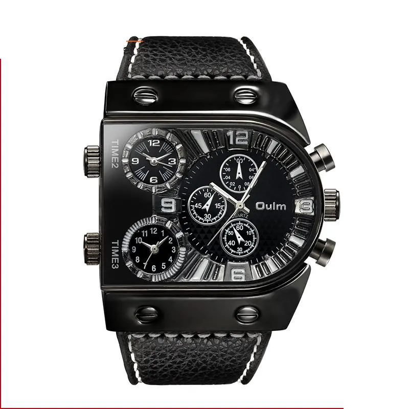 9315 Роскошные Брендовые Часы Мужские кварцевые модные повседневные мужские спортивные часы с датой военные наручные часы - Цвет: black
