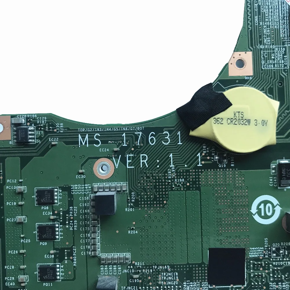 Для MSI GT70 MS 1763 Материнская плата ноутбука 17631 VER: 1 PGA947 Поддержка i7 процессор 100%