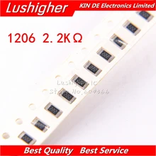 100 шт. 1206 SMD резистор 5% 2,2 K ohm 222 2,2 ком 2200ohm