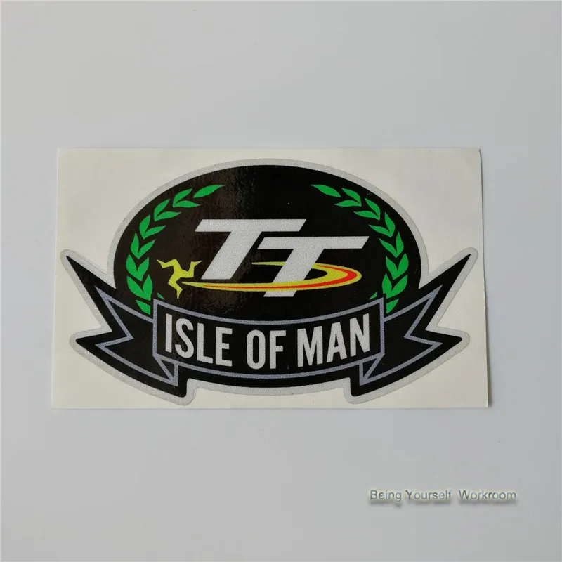 

vinyl Isle of man Road Races TT sticker Manx TT decals autocollant motorbike motorcycle helmet sticker motor racing reflective