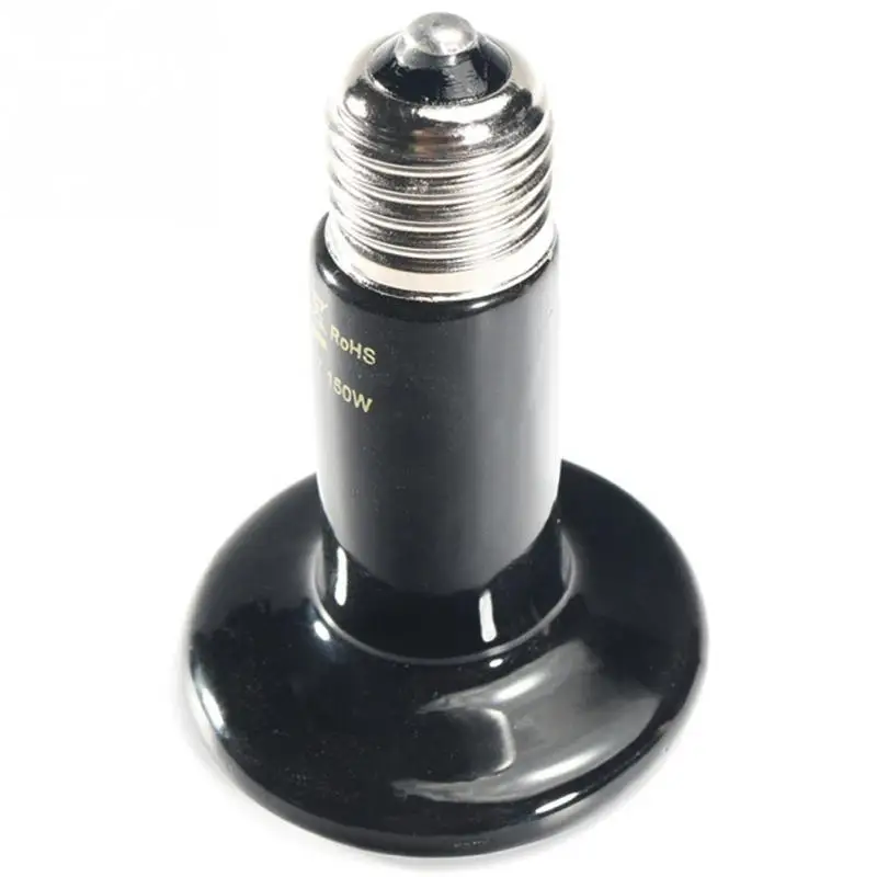 Black E27 base Infrared Heat Lamp Mini Ceramic Incubator Light Heat