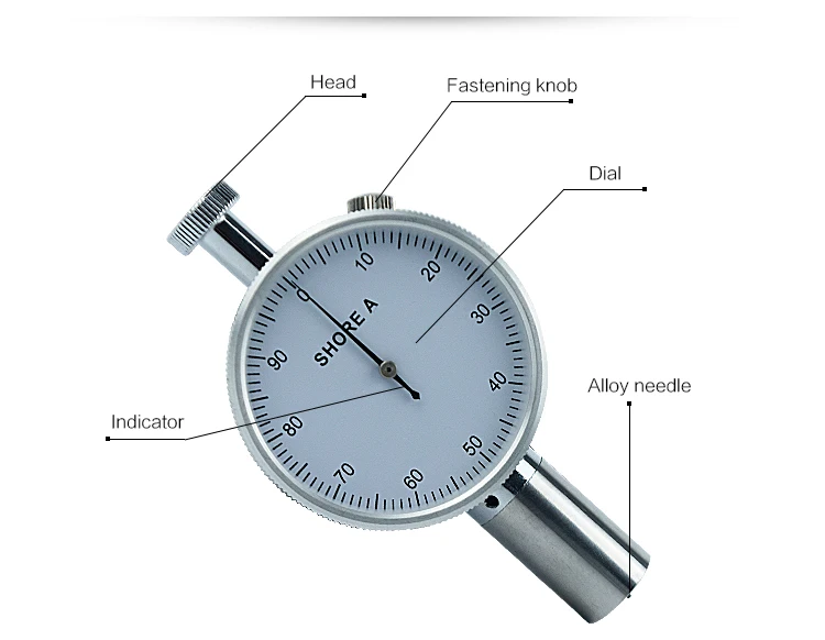 LX-A-1 dia твердомер портативный дюрометр hardnessmeter clerometer для пластика, кожи, резины, мульти-смолы, воска