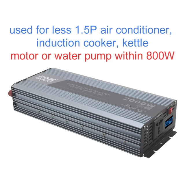 Excellent 2000w Pure Sine Wave Solar Power Inverter 12v 220v