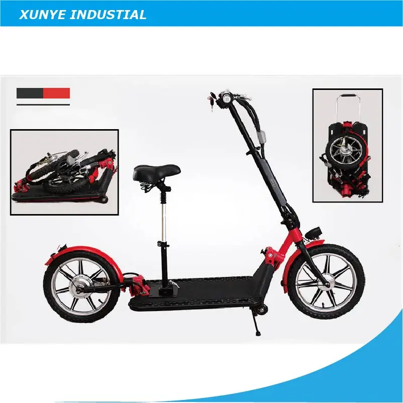 Perfect O001 New Design Adult Folding Electric Foldable Scootter, 16" Lithium Battery Two Wheels Foldable, Portable Electric  Scooter 1