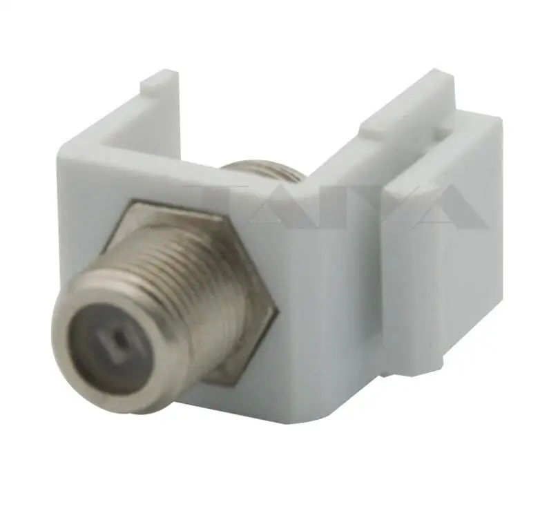 5 шт. в упаковке) RG6 F головка tv Keystone Jack вставка - Цвет: White color