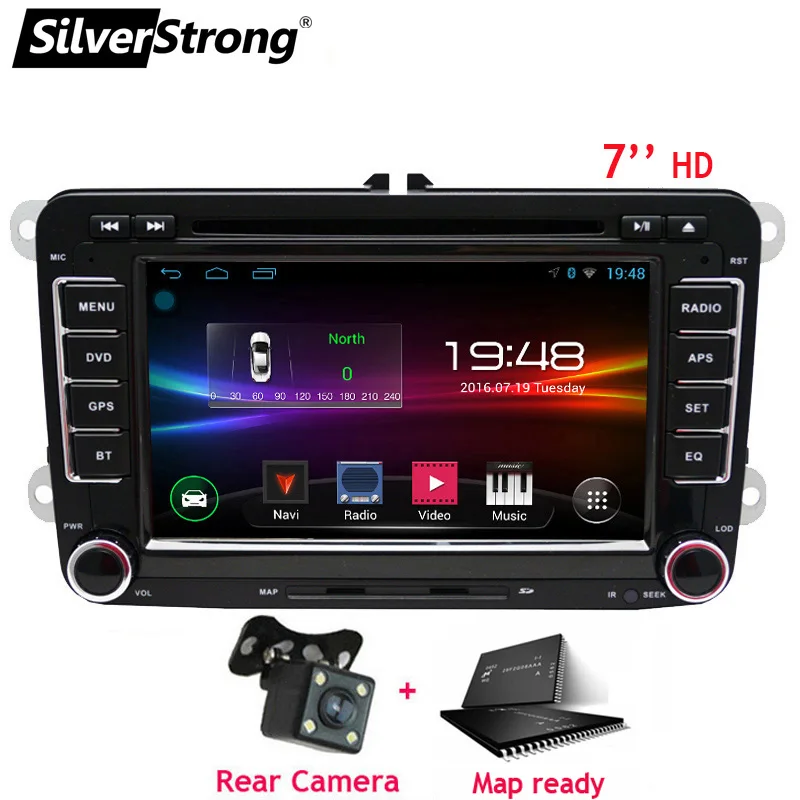 SilverStrong Android9.0 лучший радио тюнер 6686 для Passat B6 B7 автомобильный dvd-плеер для гольфа радио gps для Polo автомобильный Радио 65DS - Цвет: 65DS VW CAM