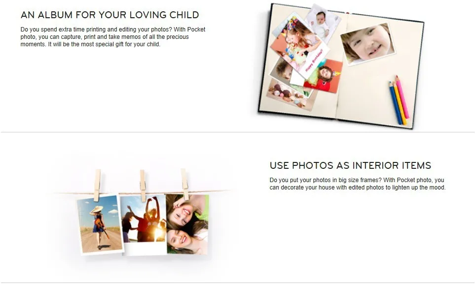 LG Zink Pocket Photo Paper des 5