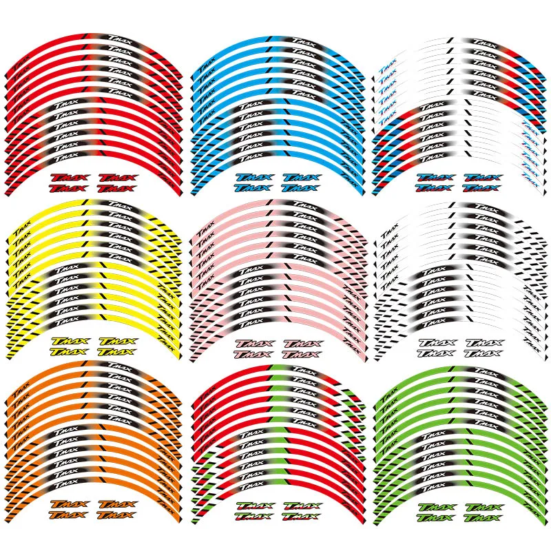 Высококачественные светоотражающие Стикеры для мотоциклов, наклейки на колеса для YAMAHA TMAX530 TMAX500 TMAX 500 530 15''