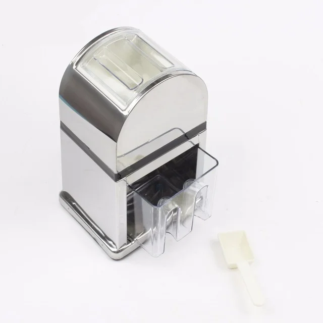 

Stainless Steel Ice Crusher Mini Ice shavers Chopper Manual Snow Cone Smoothie Maker Ice Block Breaking Machine slush machine