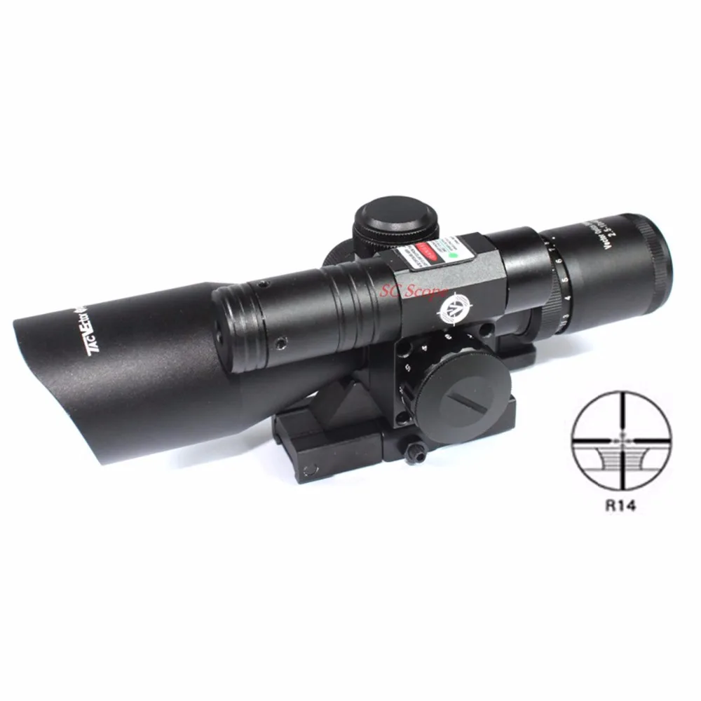 Тактический прицел для винтовки Vector Optics 2 5 10x40 зеленый лазерный с креплением