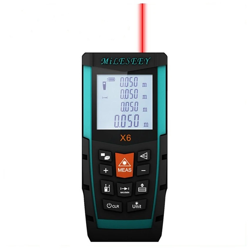 

Mileseey X6 50m 70m 100m Laser Golf Range Rangefinder Genuine Laser Measure Digital Measure Meter Measuring Tools With Battery