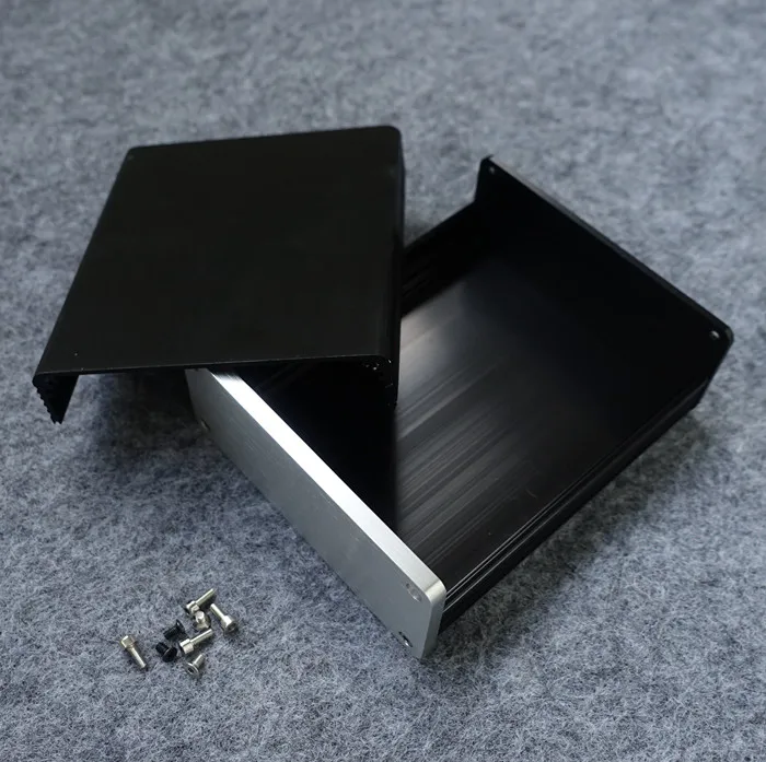 1205 черный Полный алюминиевый аудио усилитель корпус/мини усилитель чехол/предусилитель коробка/корпус для блока питания