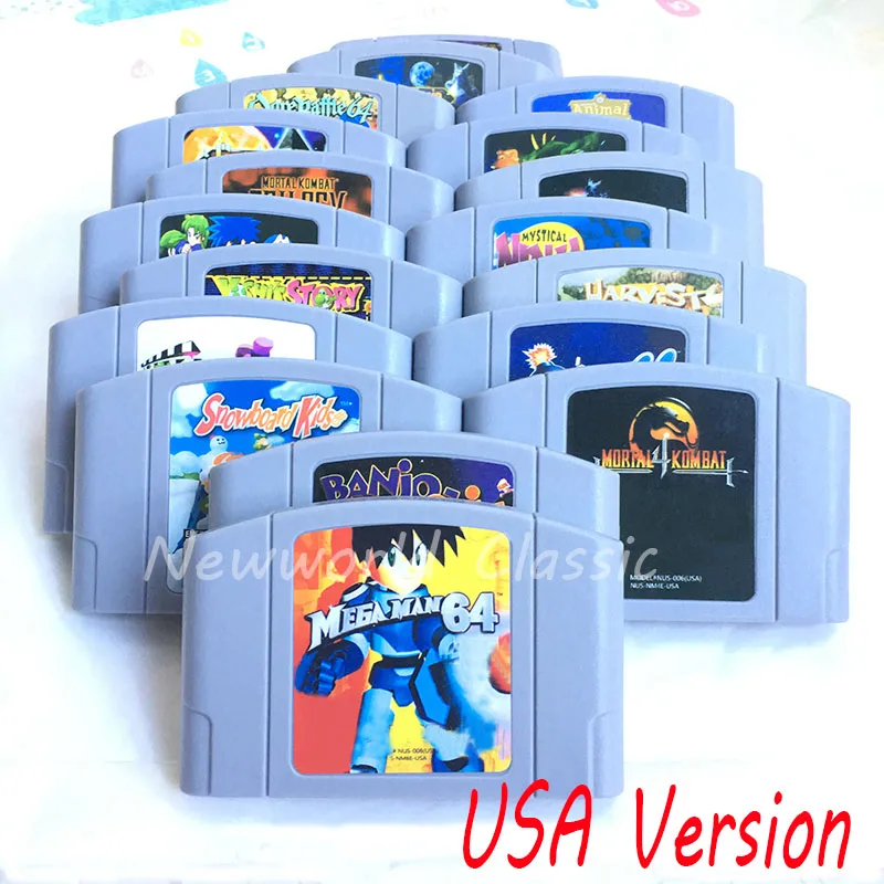 

Mega Man Banjo-Kazooie Evi2Snowboard Kids US NTSC Version English Language for 64 bit Game Console for Video Game Cartridge Card
