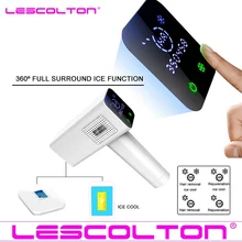 Эпилятор Lescolton Ice cool IPL, постоянное лазерное удаление волос с ЖК-дисплеем, лазерный триммер для бикини, фотоэпилятор