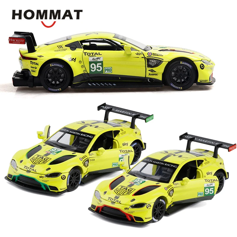 

HOMMAT 1/32 Aston Martin Vantage GTE Le Mans Model Car Vehicle Alloy Diecast Toy Car Model 1:32 Diecast Cars Toys For Children