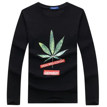 

2019 Men's T-shirts Cotton with round collar and long sleeves Men casual oversized Loose T-shirts long sleeves boyfriend gift