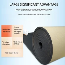 10 шт. Авто Теплоизоляция Хлопок Клей толстый звукоизоляционный автомобильный резиновый пеноматериал поглощающий автомобиль шум пенокартон для изоляции 30X50 см