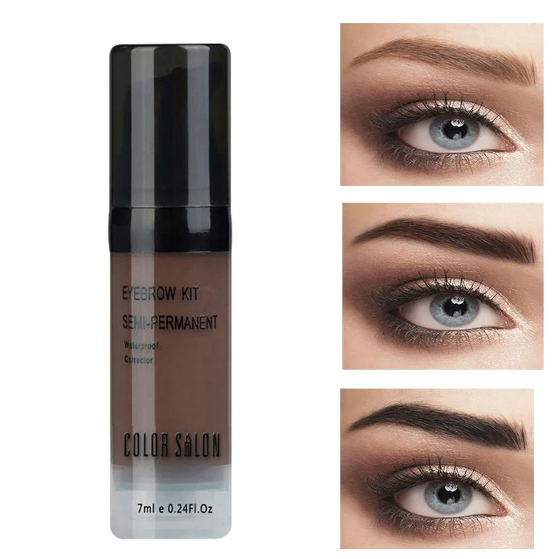 

Color Salon tattoo brow Henna Eyebrow Gel Waterproof Tint Makeup Brush Set Brown Enhancer Eye Brow Dye Cream Make Up Paint