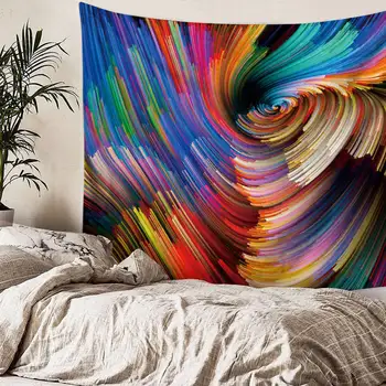 

Famous wind color vortex Tapestry Beach Towel Home Decoration Yoga Tablecloth Pichic Mats Sofa Sets Beach Towel GT-055