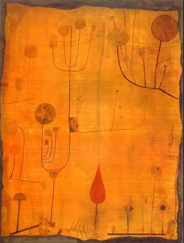 

High quality Oil painting Canvas Reproductions Fruits on Red (1930) by Paul Klee Painting hand painted