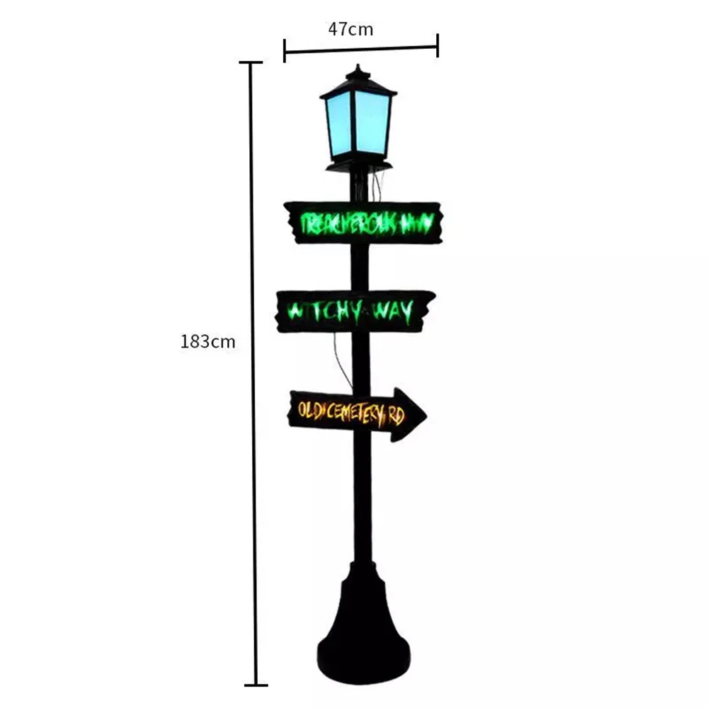 Хэллоуин страшный уличный светильник s с цветным светодиодный светильник и страшный звук дом с привидениями Escape ужас реквизит украшения