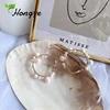 Hongye Extra Large Baroque Pearl Earrings Circle Dangler Statement Brincos Drop Hanger Personalized Hanging Anniversary 2022 ► Photo 2/6
