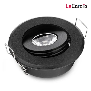 

1PC Black 1W/3W Dimmable LED Downlight Living Room Corridor Lighting Lamp Warm White Cold White Dimmable Round Recessed Light