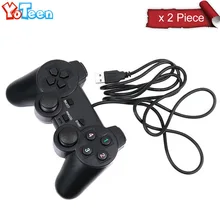 2Pcs Professional Wired USB Gamepad Gaming Game Controller Joystick Control PC Computer Console Laptop Notebook Pad