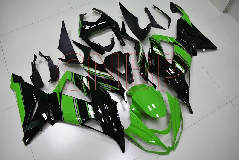 Пластиковые обтекатели для Kawasaki Zx6r 2013 2016 черные зеленые Обтекатели 2015 636 Zx 6r 2014