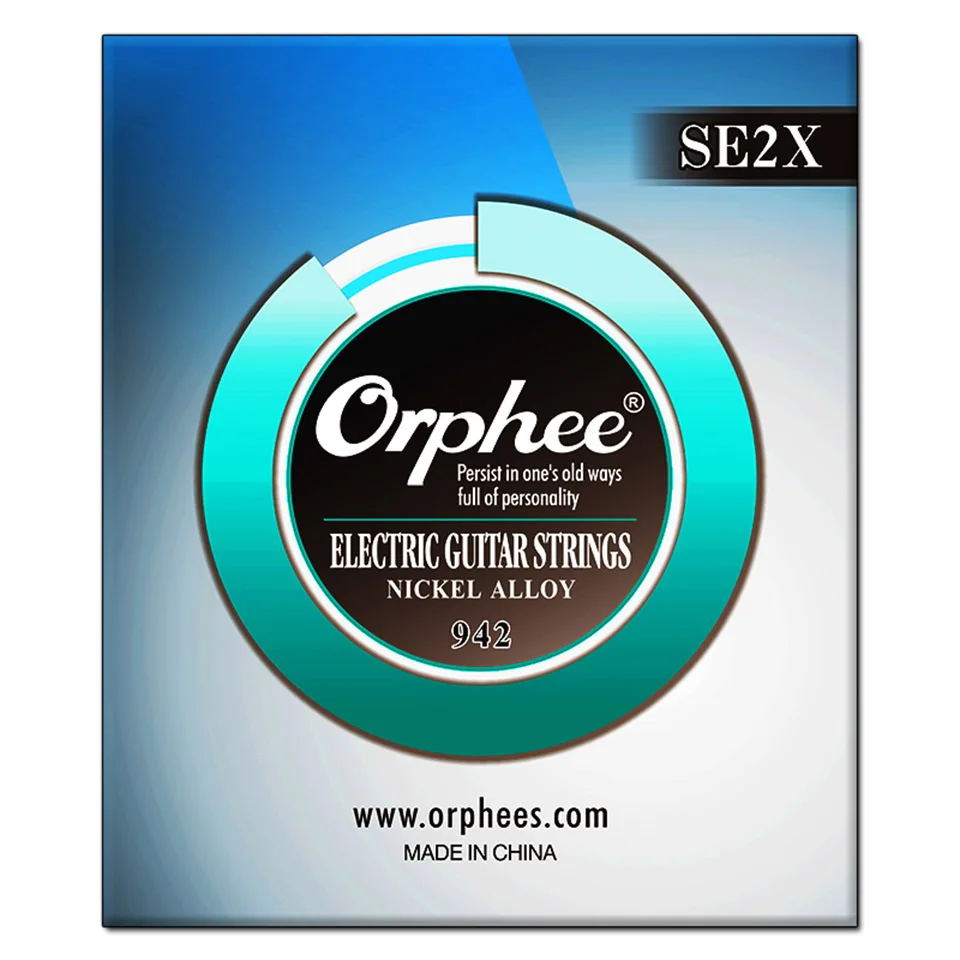 Orphee sional гитарные струны SE серия никелевое покрытие для электрогитары струны Замена гитарных аксессуаров 1 комплект/6 шт - Цвет: SE2X