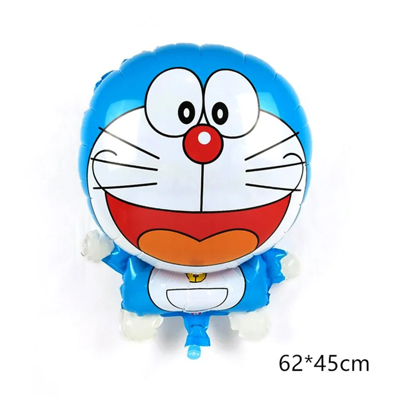 14 шт./лот мультфильм Doraemon воздушные шары из фольги День Рождения украшения 16 дюймов синий и розовый номер и точка латекса много детские игрушки