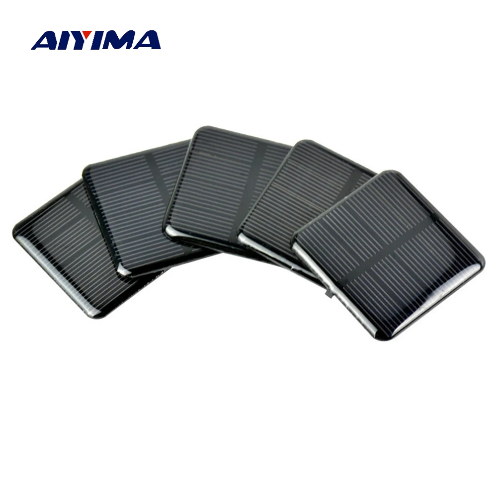 

Aiyima 10Pcs 50*50MM Solar Panels 2V 160MA Epoxy Solar Cell Monocrystalline Silicon Solar Panel Battery Cell DIY For Charging