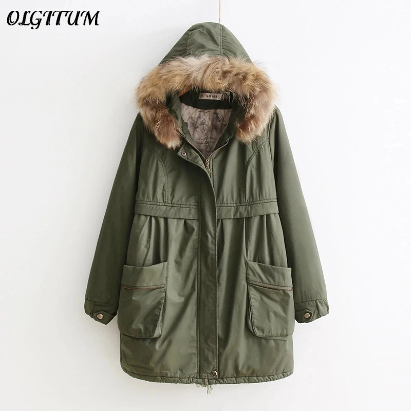 Winter New Coat Women Outwear Thick Warm Really Raccoon