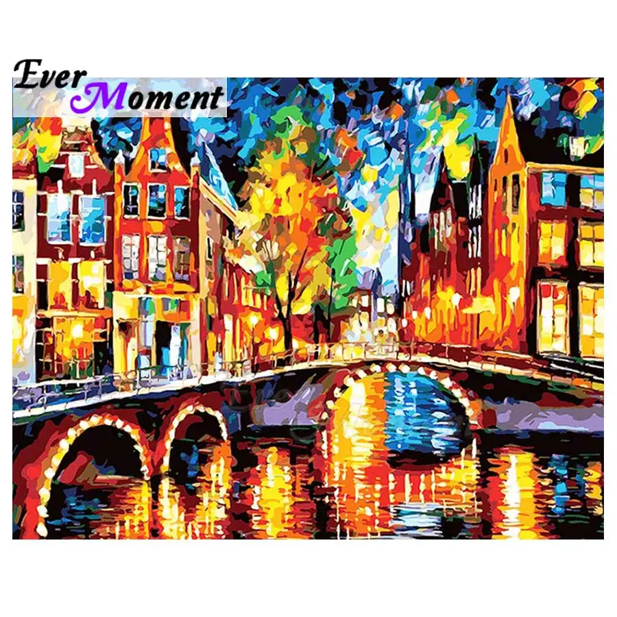 

Ever Moment Diamond Painting Scenery Handmade Full Square Drill Picture Of Rhinestone Diamond Embroidery Mosaic Decor Home 3F099