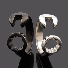 Dolaime New Men retro stainless steel Fashion punk wrench ring Men’s high quality jewelry accessories GR595