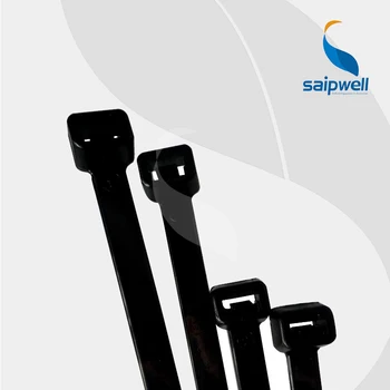 

4.6*500mm Self-Locking Nylon 66 Cable Tie with 94V-2 certificated by UL UV Black Color 200Pcs