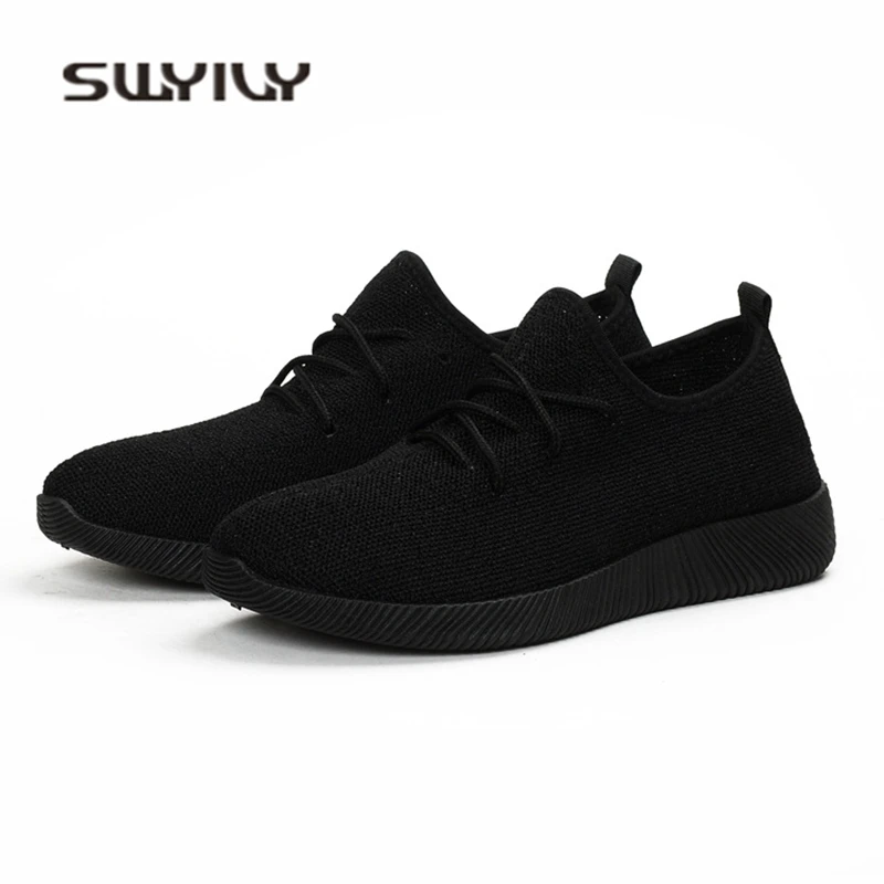 SWYIVY Women Sneakers Light Weight 2018 41 Woman Casual Shoes Slip On Lazy Shoes Comfortable Candy