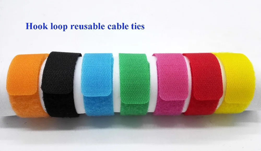 120pcs Wholesale ties 20*180mm Nylon Reusable Cable Ties back to back organize cable management