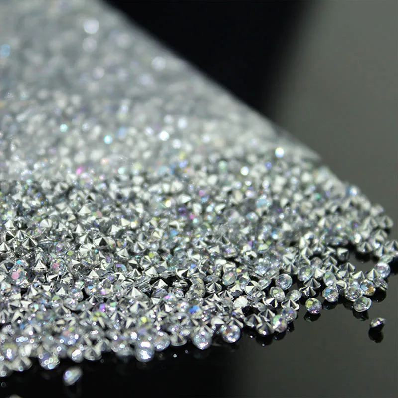 23+ Цвета крошечный пакет 2,5 мм Акрил Diamond рассеивается Таблица Конфетти Бусы Свадебные украшения вечерние поставок событий - Цвет: AB Silver