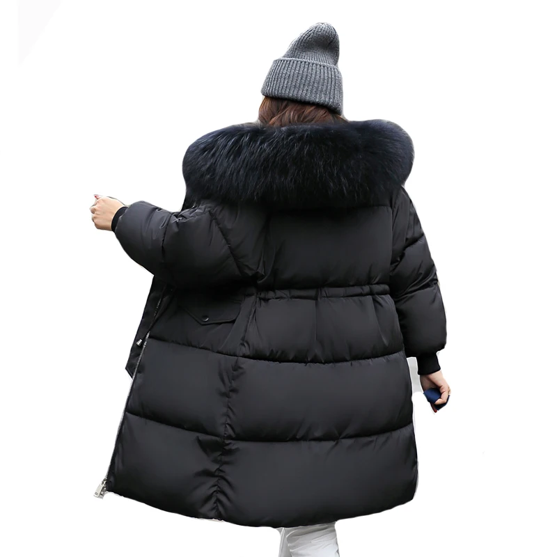 Хлопок Мягкий 2019 Новое поступление модные женские зимние куртки теплая с капюшоном женские длинные пальто утепленная парка парки