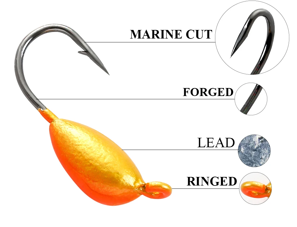 FISH KING приманка для рыбы 5 шт./лот 1 г/1,5 г/1,8 г ледяная жесткая приманка для рыбалки свинцовая наживка джиг приманка для зимней рыбалки снасти pesca