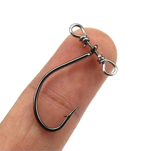 20Pcs Drop Shot Hooks in-line Drop Shot Rig and Swivels 2/0 3/0 4/