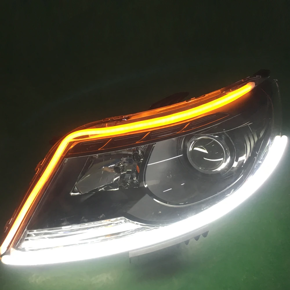 2pcs 60cm Amber Flowing Day Light Daytime Car Running Lights LED DRL Strip Light 12V Car Headlight Strip Brake Turn Signal Lamp 2pcs 60cm Amber Flowing Day Light Daytime Car Running Lights LED DRL Strip Light 12V Car Headlight Strip Brake Turn Signal Lamp