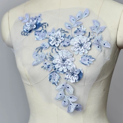 Peal бисера сетки цветок горный хрусталь патч apliques de roupa кристалл аппликация