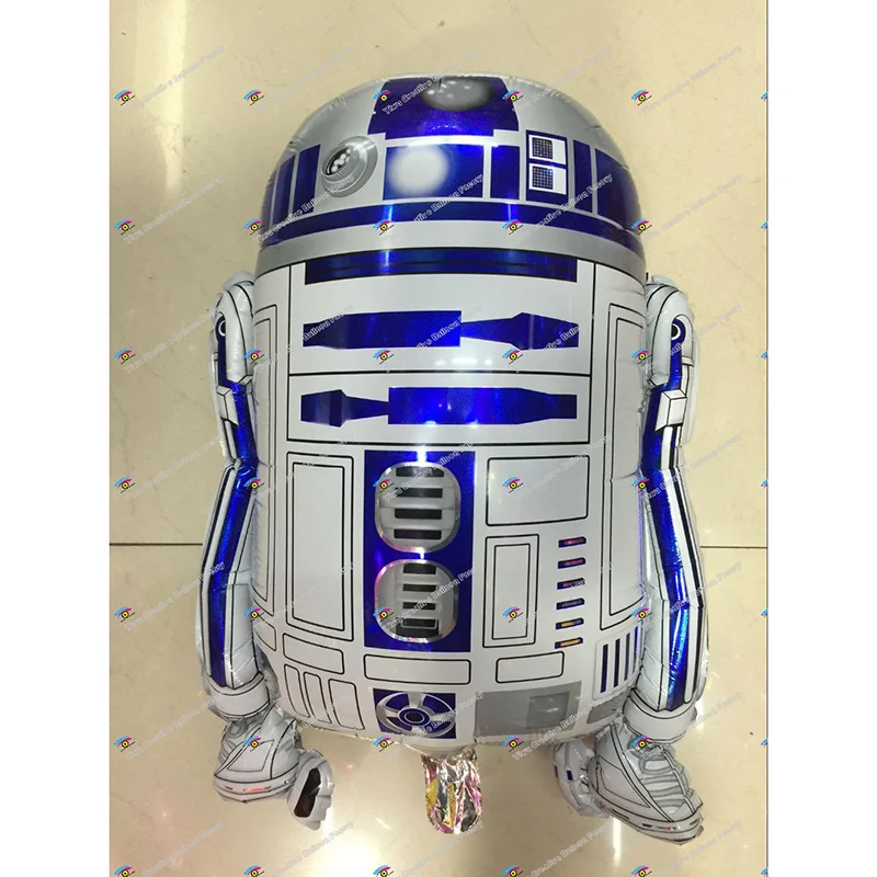 Бесплатная доставка Звездные войны Globos R2-D2 фольга шары для вечеринок гелиевые