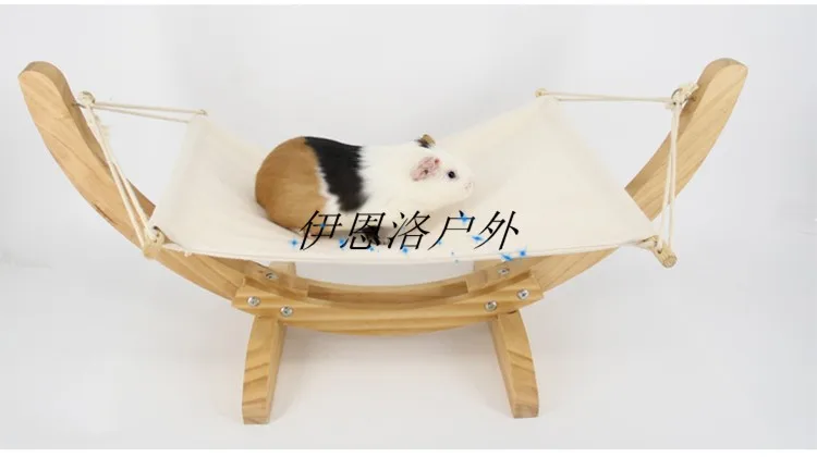 Wooden Cat Beds Pet Hammock Cat Hammock Hanging Nest Dutch Pig Chinchillas Hammock Cat Litter Cat Cradle Cat Bed Swing Kennel