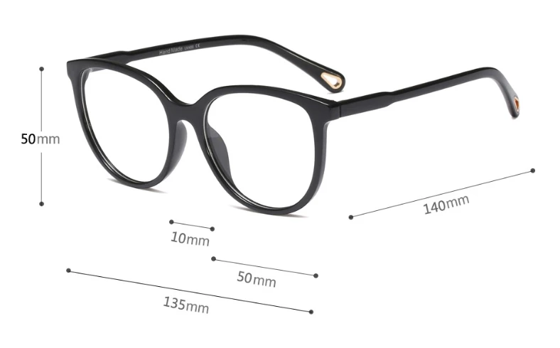 Кошачий глаз квадратные очки оправа для мужчин и женщин Оптические модные компьютерные очки 45693